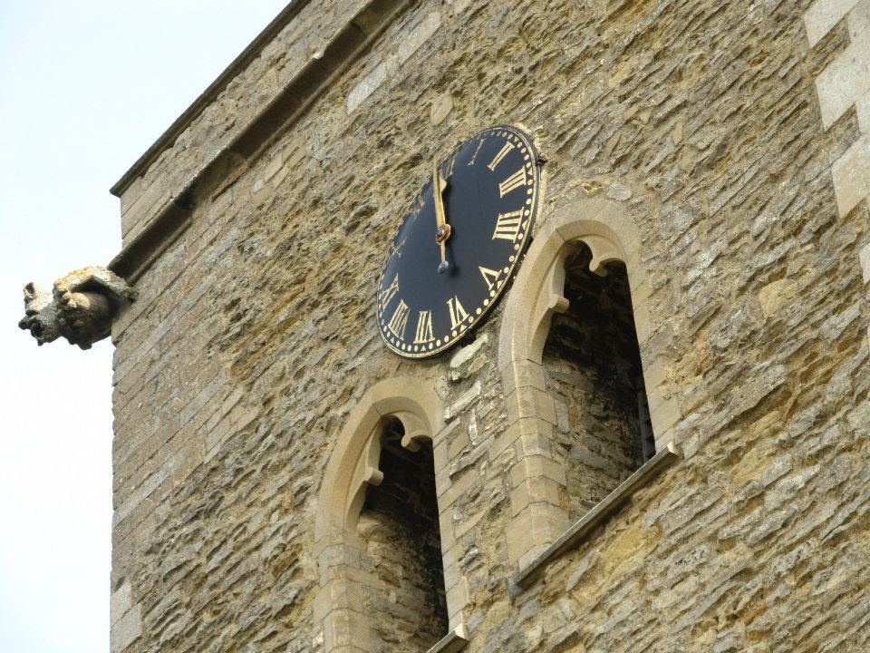 Photograph of Bletsoe Church Clock