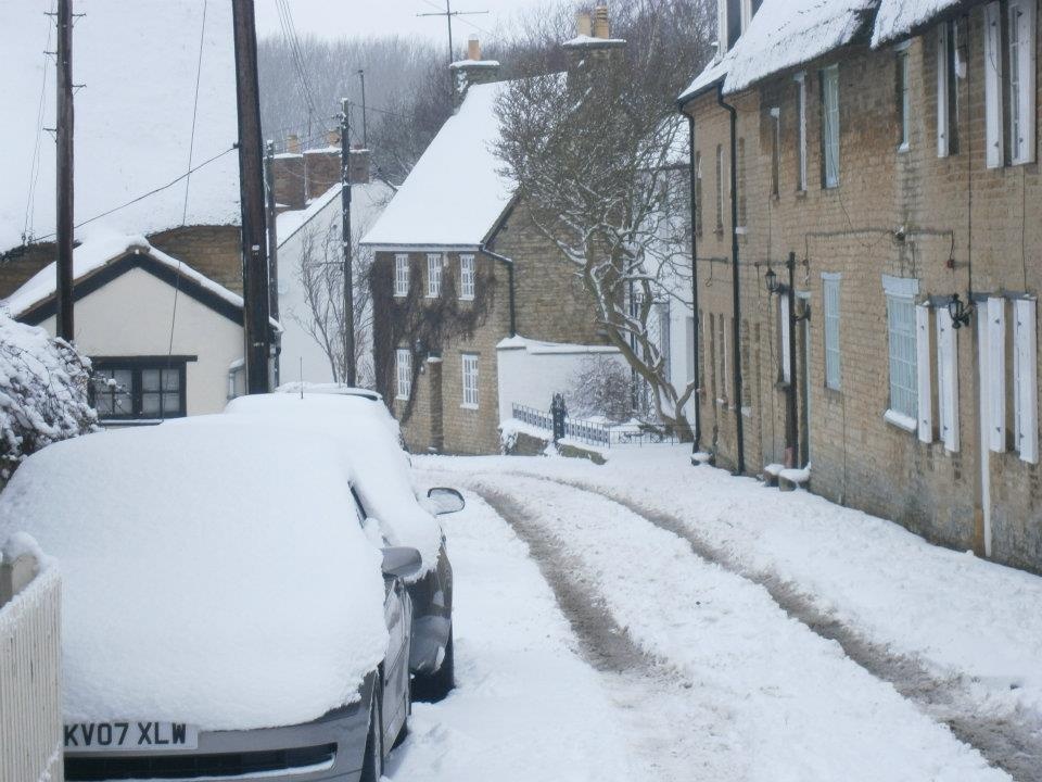 Podington winter view