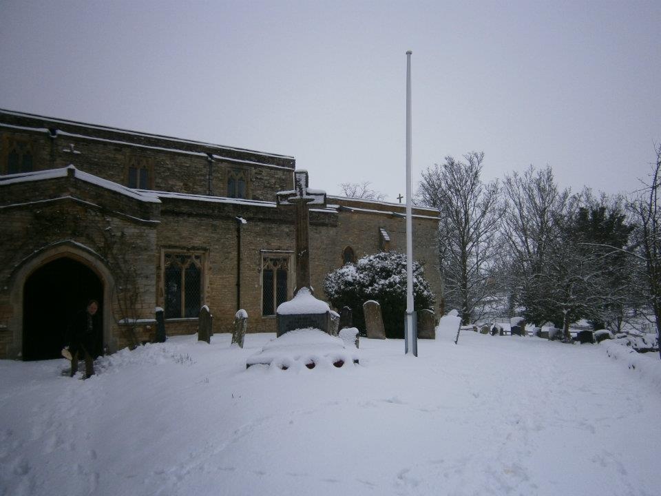 Podington Snow scene