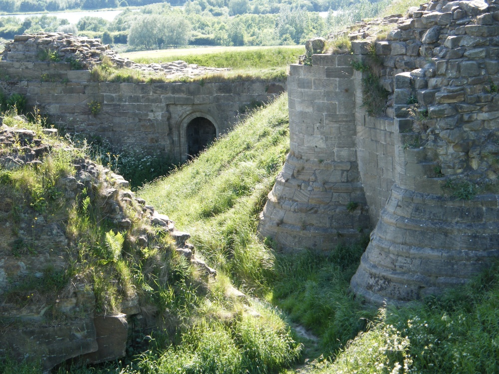 Sandal Castle wall remains photo by Andrew Cotter