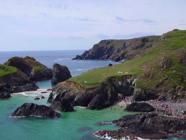 Kynance Cove on a summers day