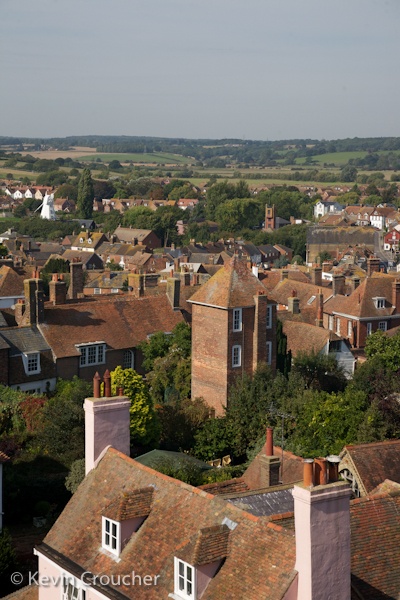 Top of the tower St Mary's Church Rye