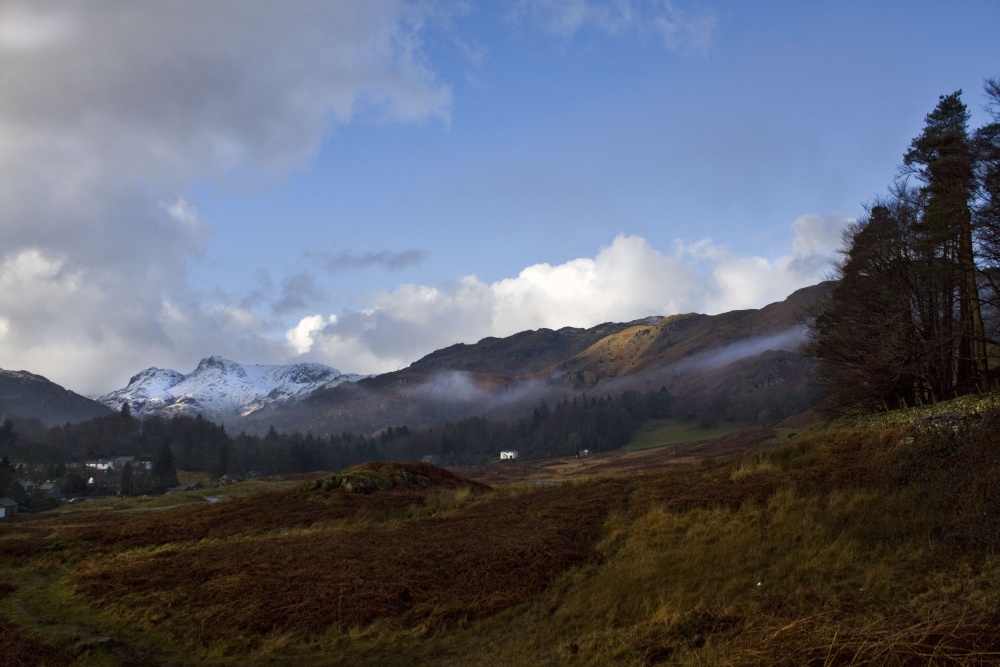 Elterwater and the Langdale Pikes