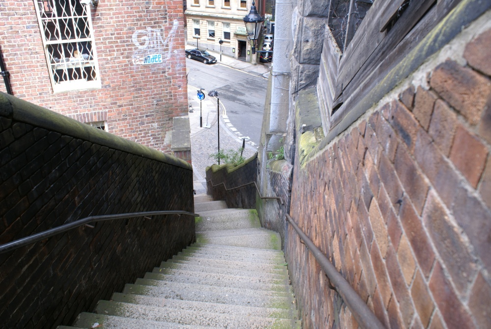 Steps to Newcastle Quay Side