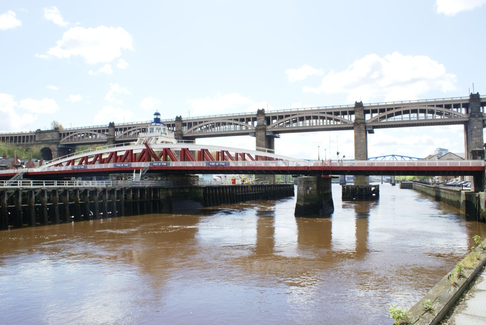 High Level & Swing Bridge across the Tyne