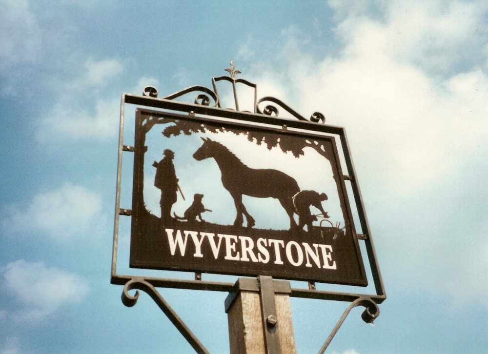 Photograph of Wyverstone, Suffolk, Village Sign