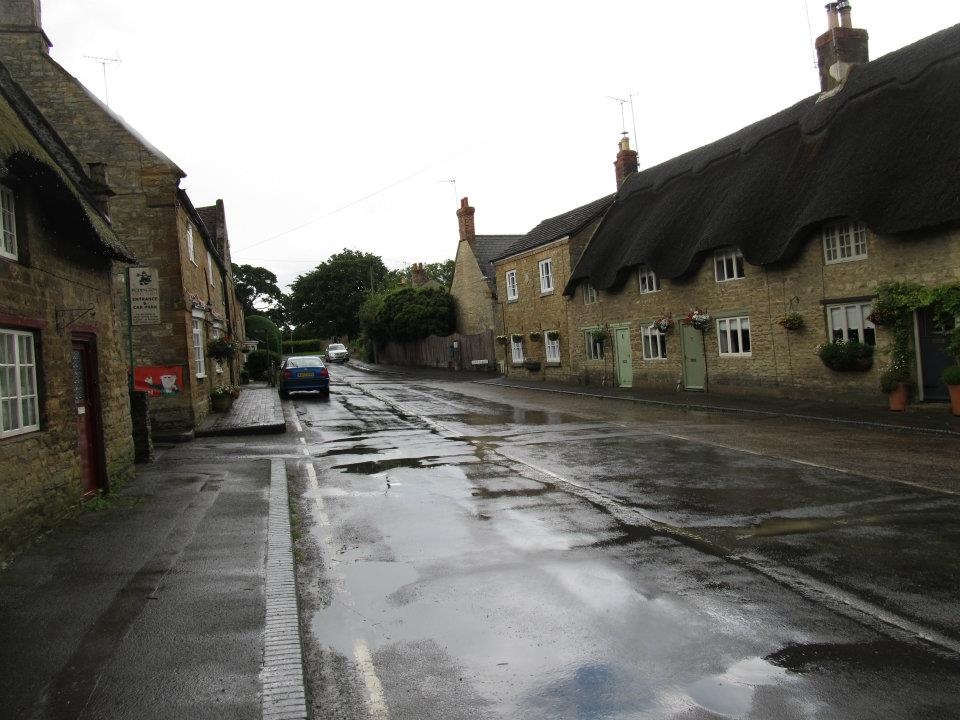 Podington on a wet day