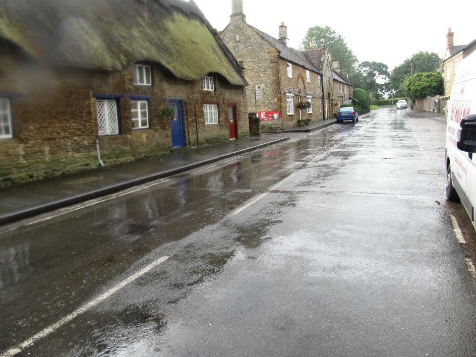 Podington on a wet day