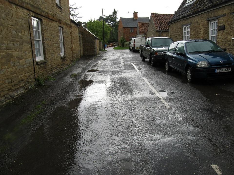 Podington on a wet day