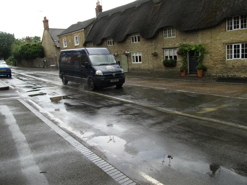 Podington on a wet day