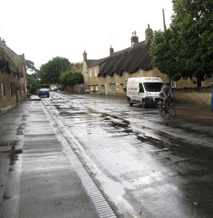 Podington on a wet day