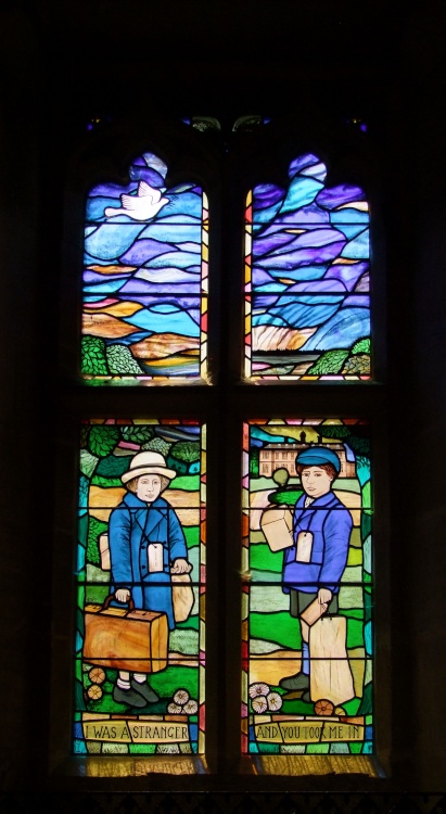 Evacuee's Memorial Window, Sudbury, Derbyshire