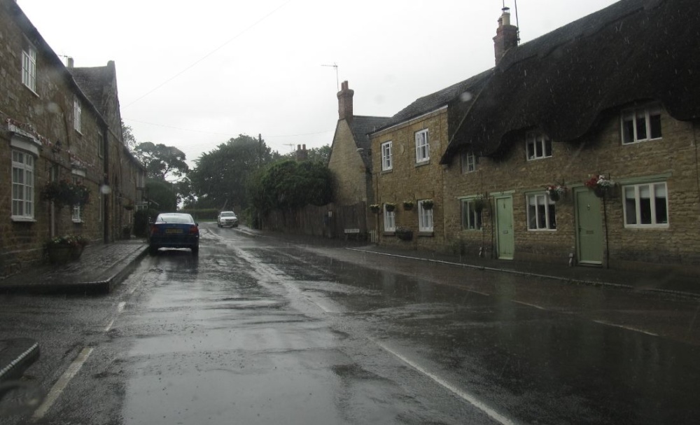 Podington on a wet day