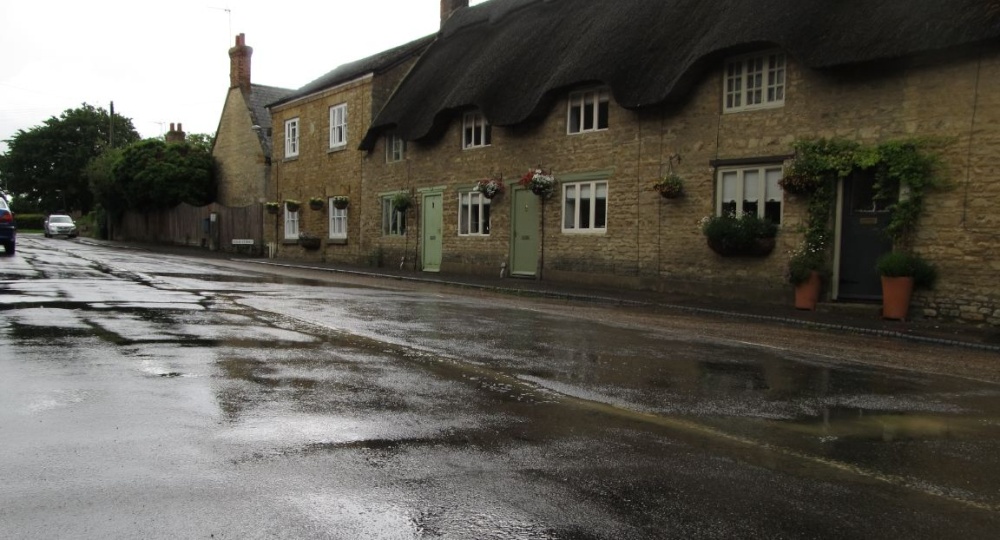 Podington on a wet day