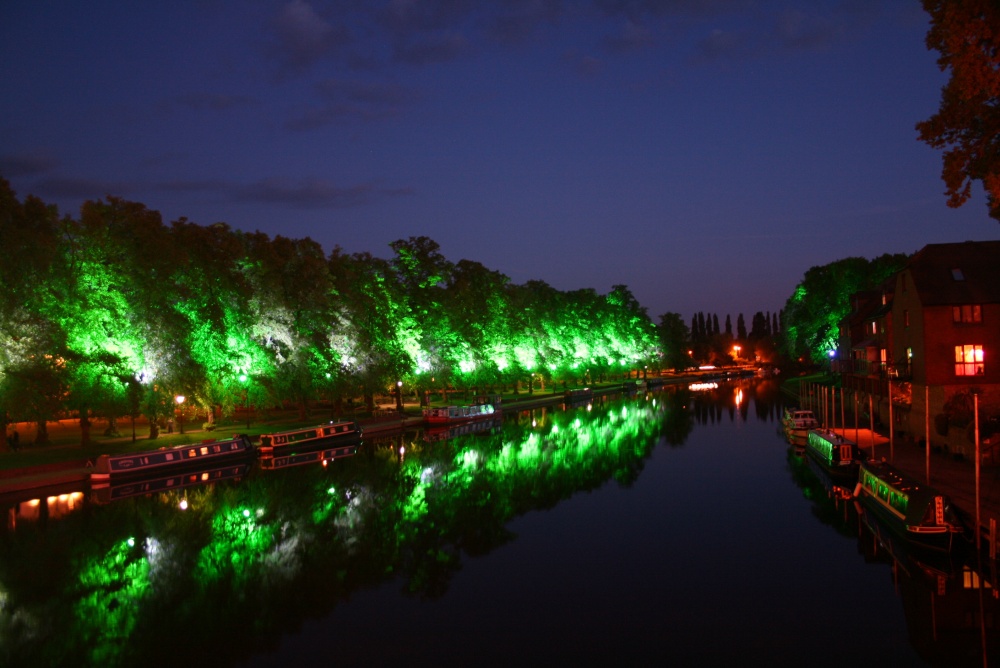 Canal at night