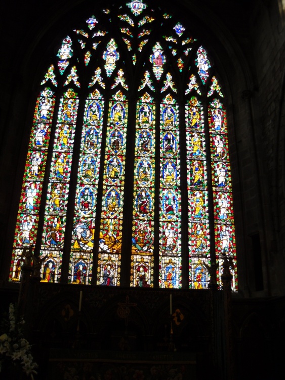 Shrewsbury, stained glass in St Mary Church