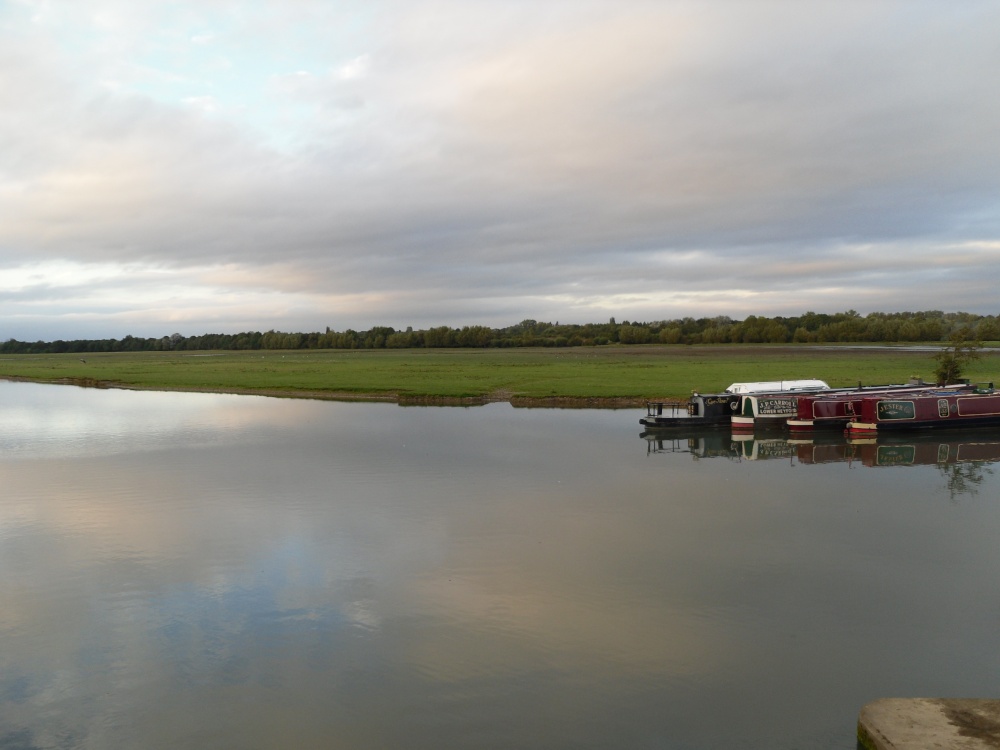 Oxford, the River Thames and the meadow