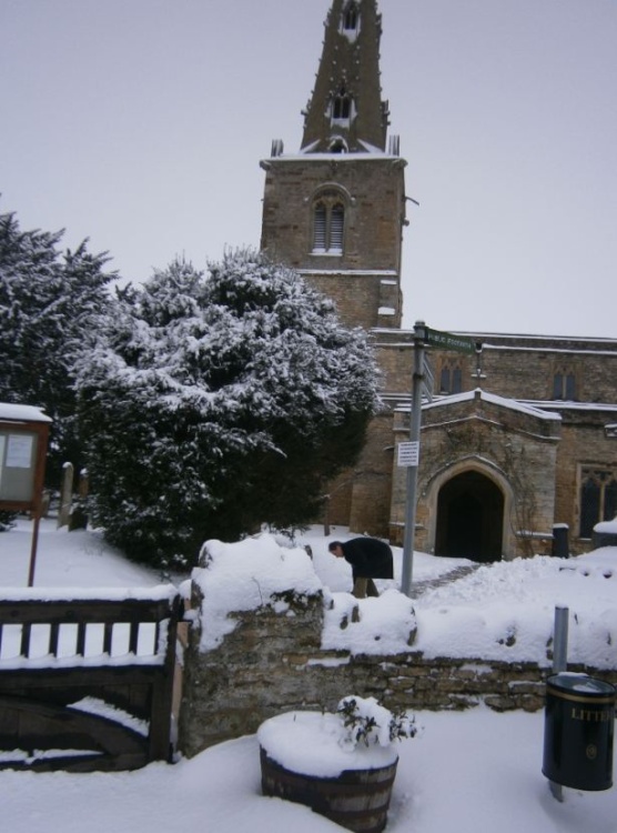 Podington Winter scene