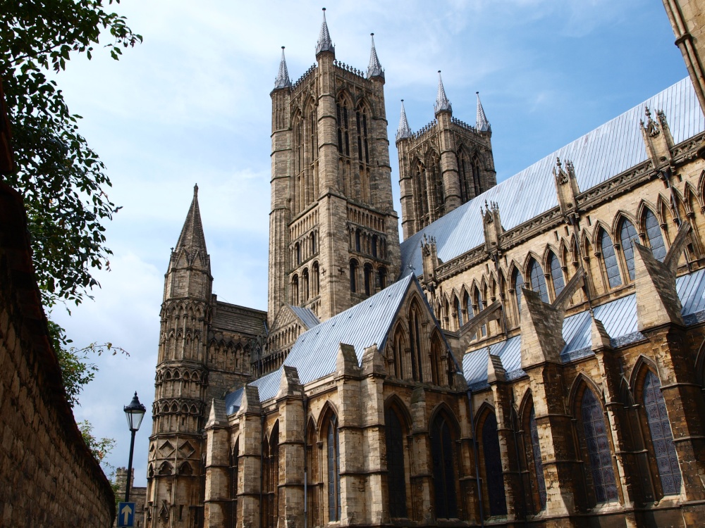 Lincoln Cathedral from the old bishops palace