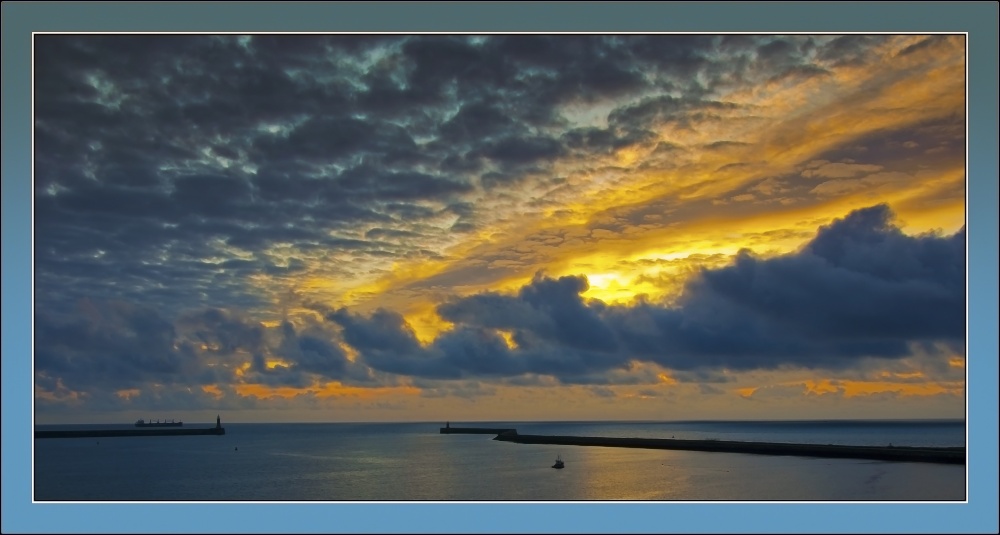 sunrise in South Shields