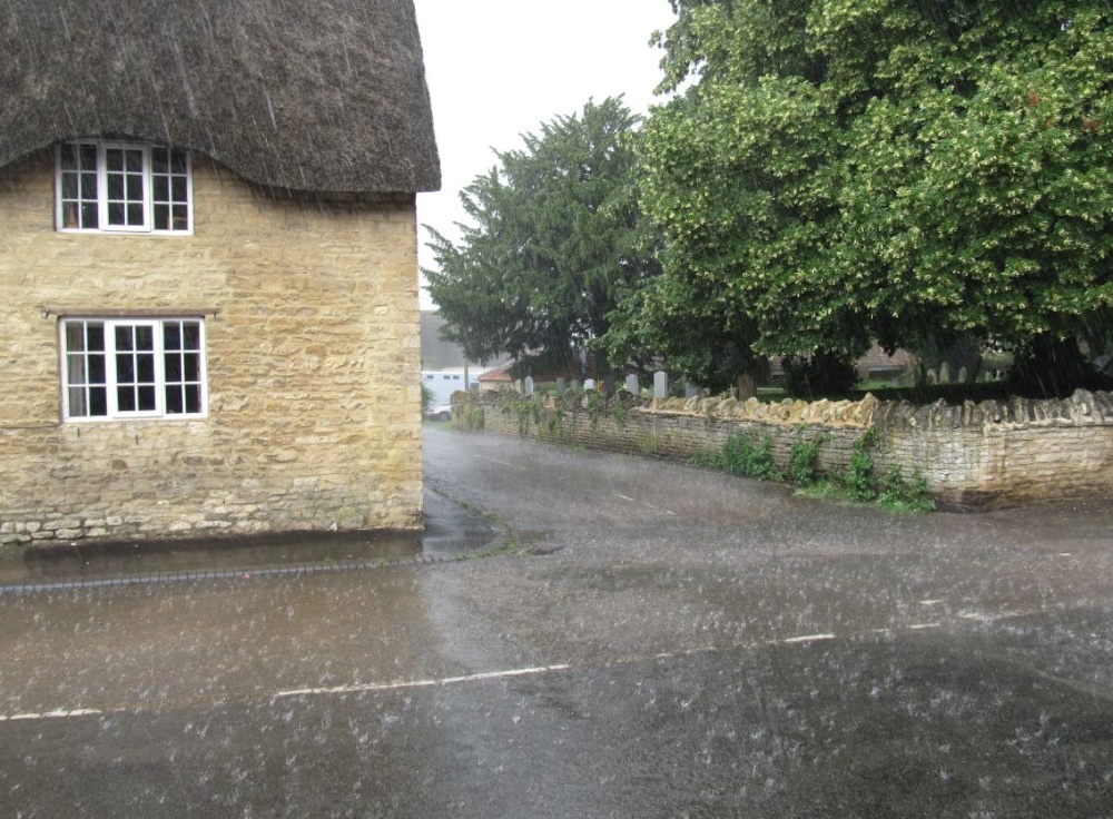 Podington on a wet day