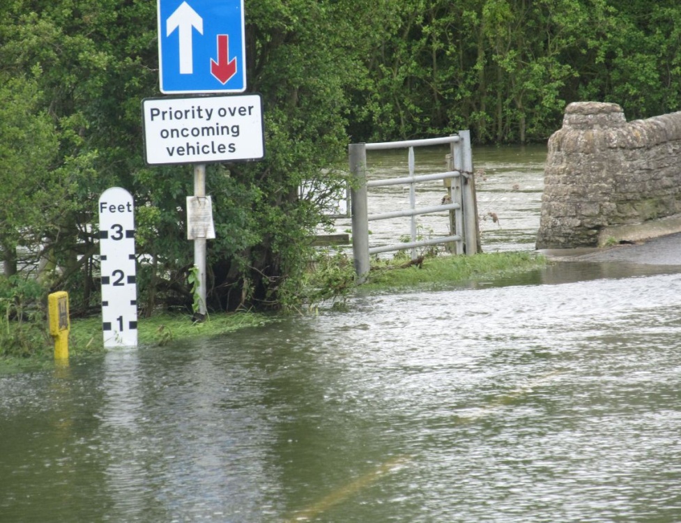 Photograph of Radwell floods