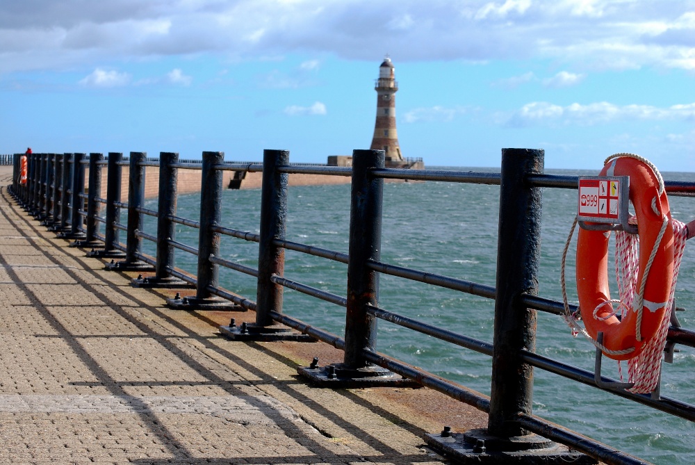 Lifebelt on Roker Pier