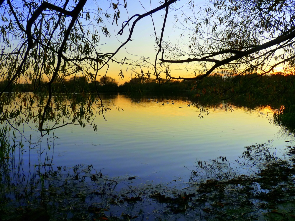 Sunset on the River Soar, Thurmaston