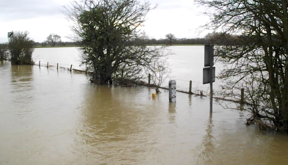 Photograph of Radwell floods