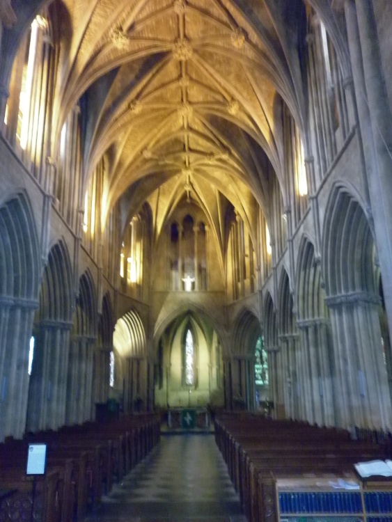 Inside Pershore Abbey