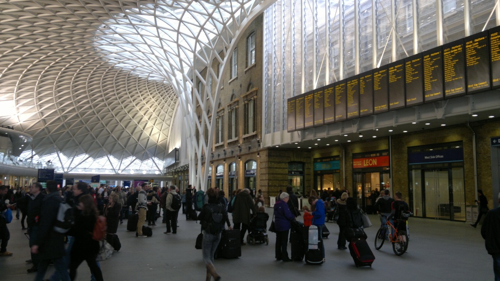 At Kings Cross Station, London