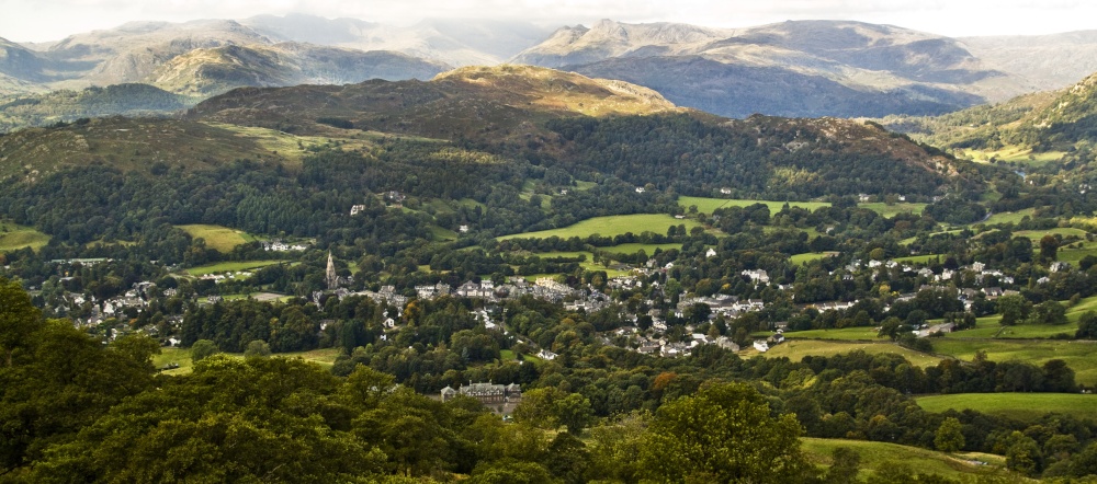 Ambleside village from Wansfell