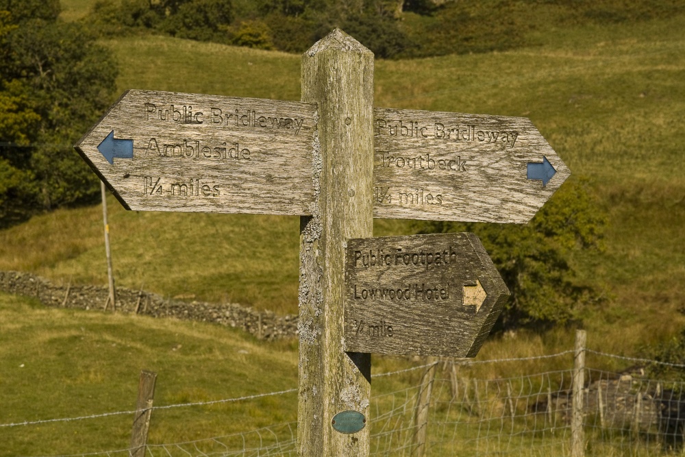 Skelghyll 10 signpost