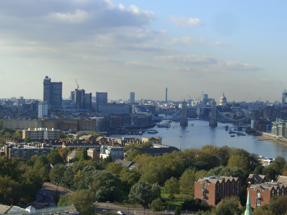 Towards the City from Rotherhithe