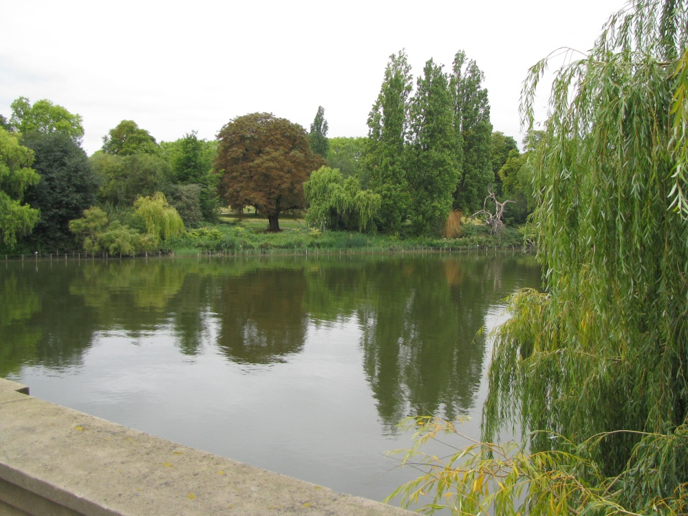 View across the pond in Hyde Park