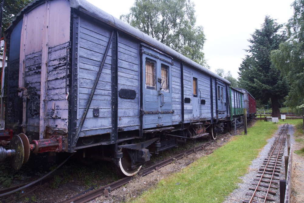 Abandoned railway wagon, Betws y Coed Station, Snowdonia