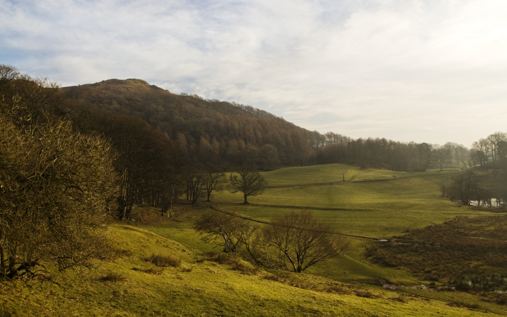 Cottage view at Loughrigg tarn