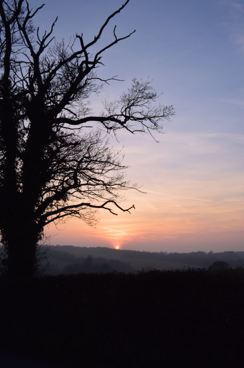 Sunset over Sarratt