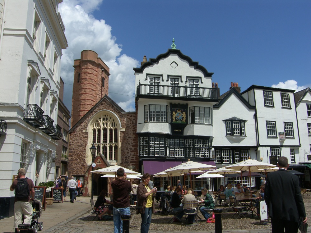 Exeter Cathedral square, 15th June 2009