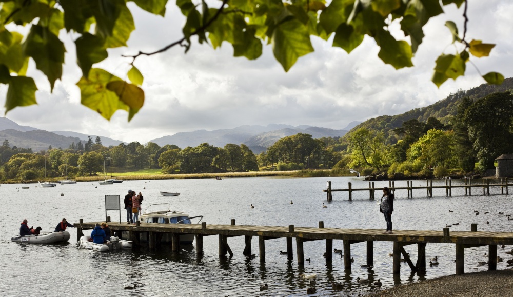 Ambleside piers towards the Langdale Fells