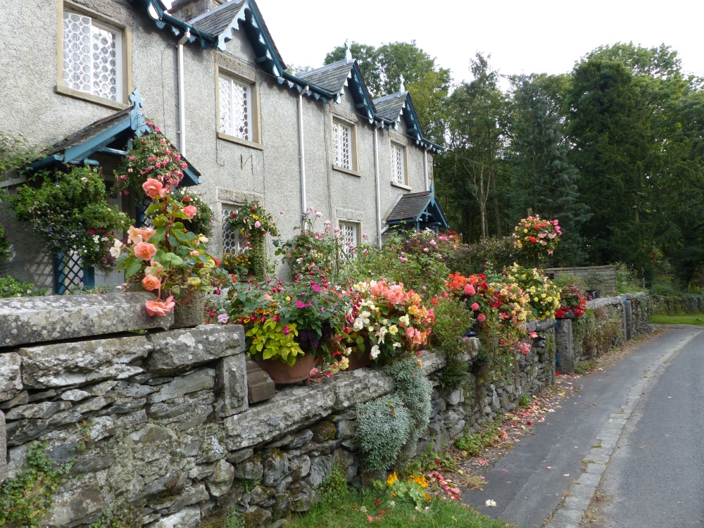 colourful cottage garden near Holker Hall