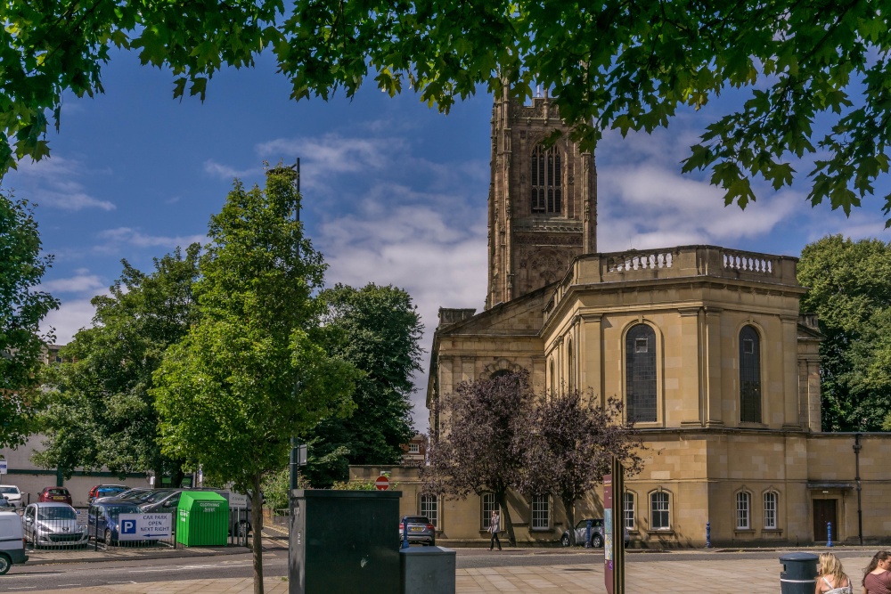 Derby Cathedral from the south east