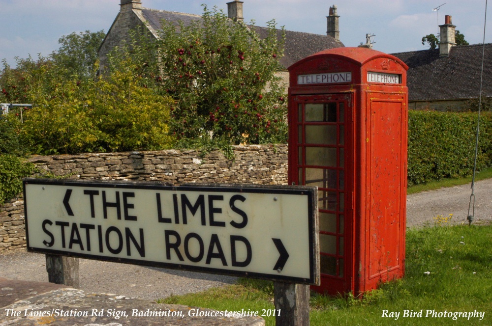 Street Sign & Telephone Kiosk, Badminton, Gloucestershire 2011