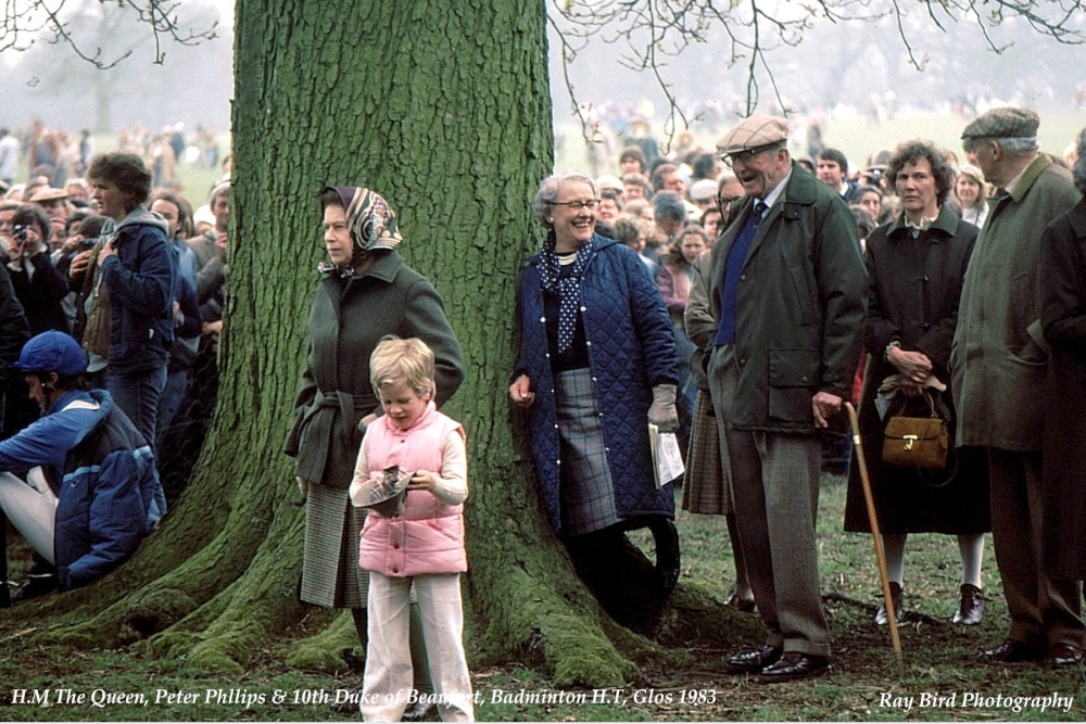 H.M Queen Elizabeth, Badminton Horse Trials, Gloucestershire 1983