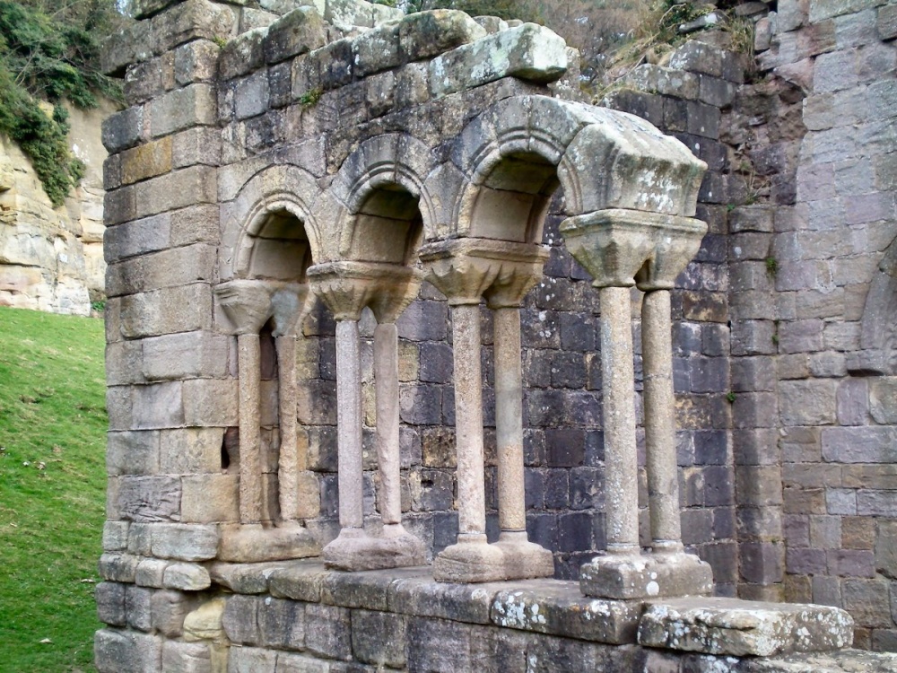 The cloisters Fountains Abbey, Ripon