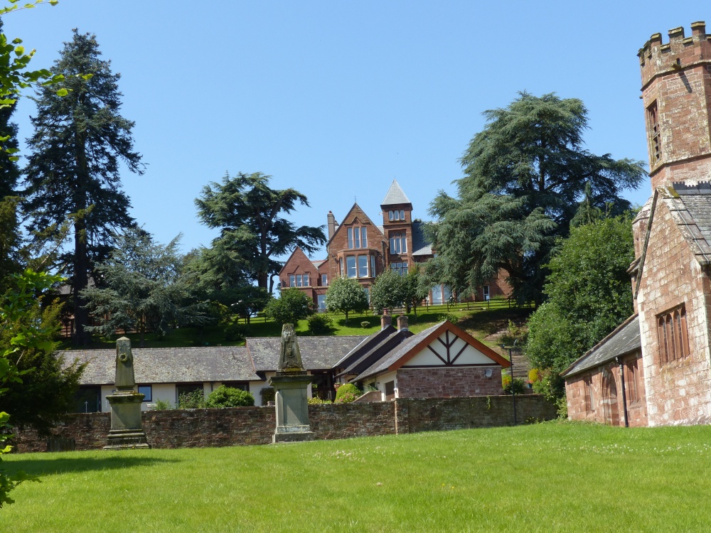 View of the ( Killoran Hotel) now flats from Wetheral Holy Trinity Church