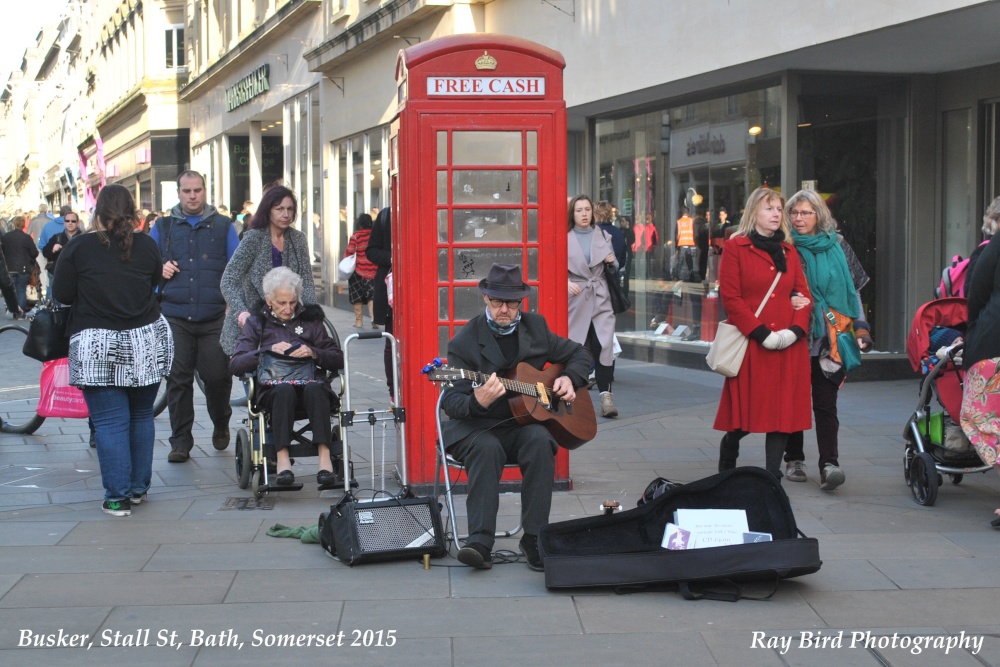 Busker, Bath, Somerset 2015