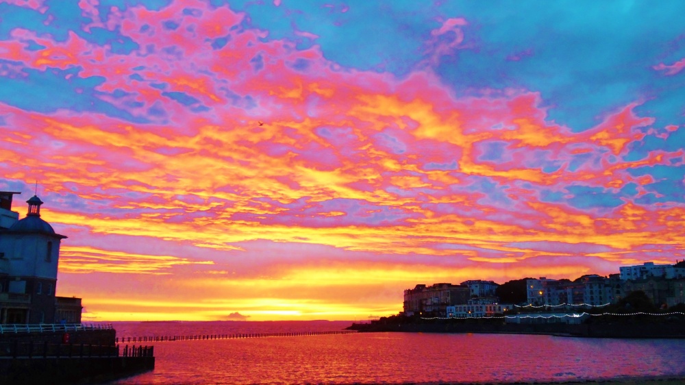 Sunset over Weston Super Mare