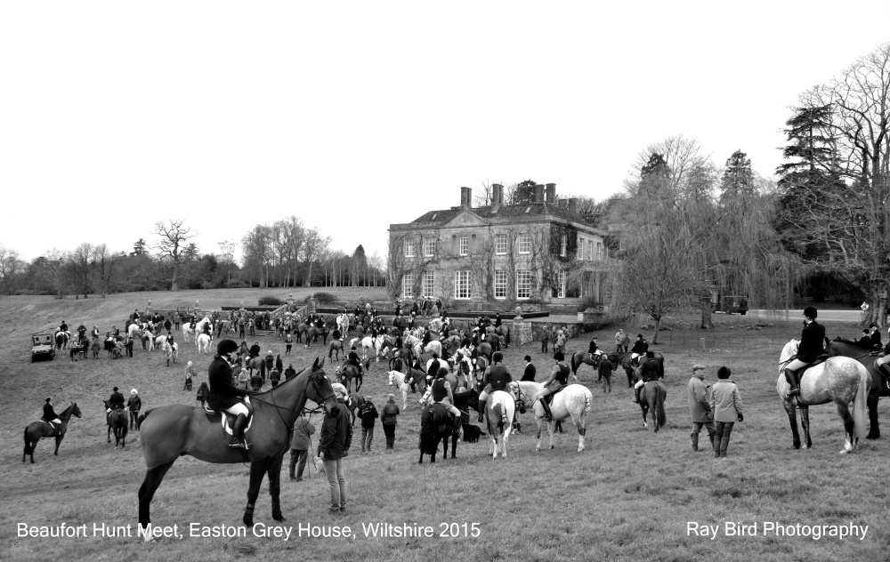 Beaufort Hunt Meet, Easton Grey House, Wiltshire 2015