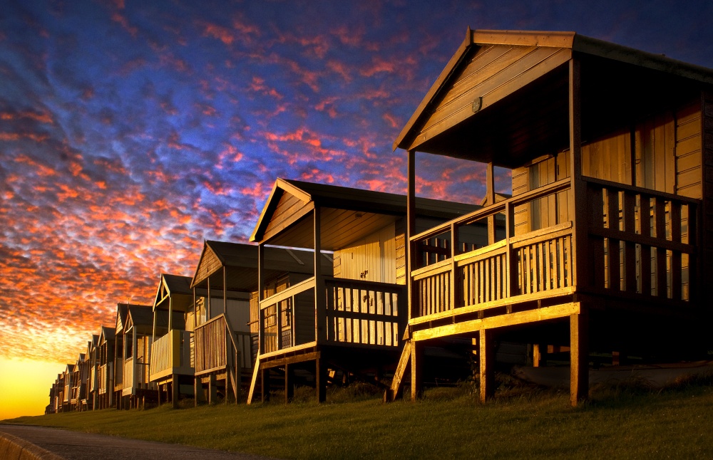 Whitstable Beach Huts at Dawn